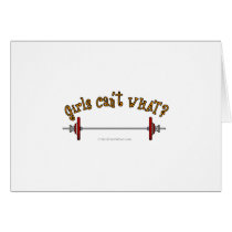 Weightlifting - Barbell Greeting Card