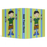 Weightlifting Boy Vinyl Binders
