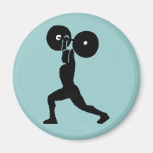 Weightlifting Gym Fridge Magnet