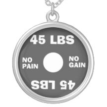 Weightlifting No Pain No Gain Necklace
