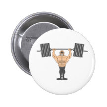 Weightlifting Pinback Buttons