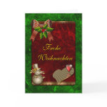 Weihnachts Design mit Schneemann und Herz Greeting Cards