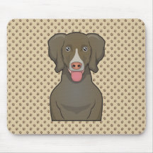 Weimaraner Cartoon Mouse Pads