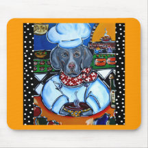 Weimaraner Chef Products Mousepad