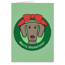 Weimaraner Christmas Greeting Cards