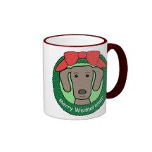 Weimaraner Christmas Mug
