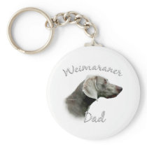 Weimaraner Dad 2 Key Chains