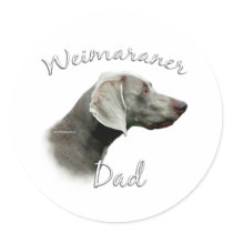Weimaraner Dad 2 Stickers