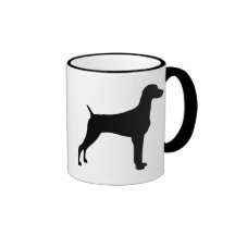 Weimaraner Dog (in black) Mug