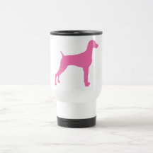 Weimaraner Dog (in pink) Coffee Mug