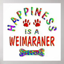 Weimaraner Happiness Print