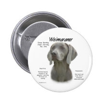 Weimaraner History Design Button