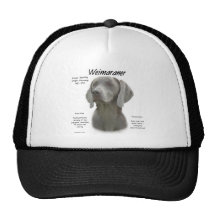 Weimaraner History Design Hats
