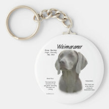Weimaraner History Design Keychains