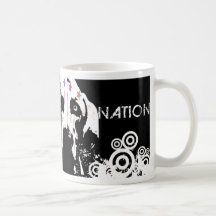 Weimaraner Nation : Grungy Logo Mug
