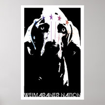 Weimaraner Nation Poster