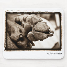 Weimaraner Nation : "The Foot Well Travelled" Mouse Pad