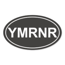 Weimaraner Nation : YMRNR Euro Style Oval Sticker