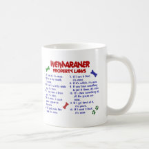 WEIMARANER Property Laws 2 Mugs