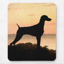 Weimaraner Sunset Mousepad