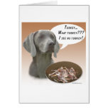 Weimaraner Turkey Greeting Card