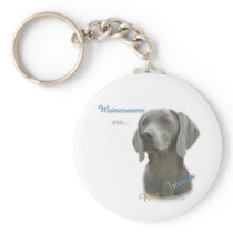 Weimaraners are Best Friends Keychain.