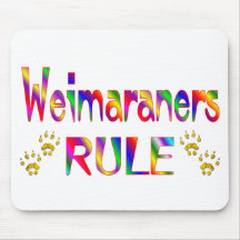 Weimaraners Rule Mousepads