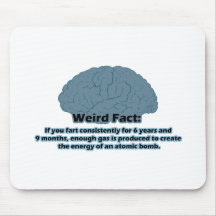 Weird Fact - Atomic Fart Mousepads