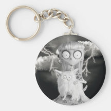 Weird Girl Key Chain