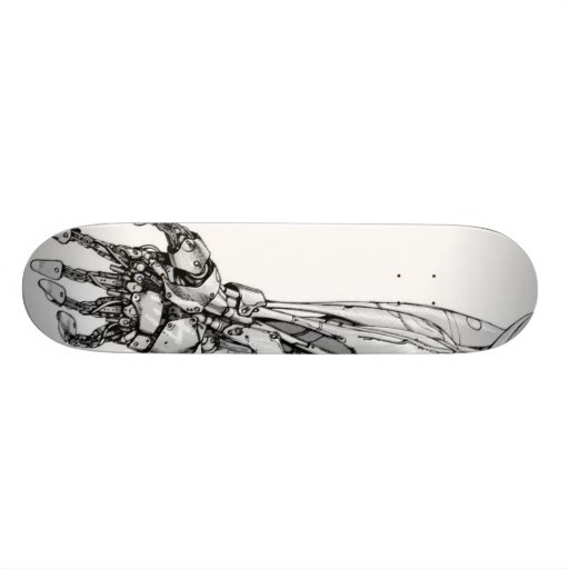 Weird irobot Arm Custom Skate Board
