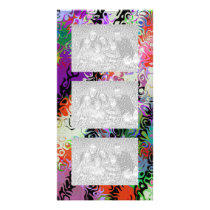 Weird "Melted Crayons" Abstract Photo Card Template