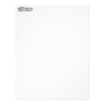 WEIRD - Retro Monster Girl Black & White Custom Letterhead
