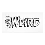 WEIRD - Retro Monster Girl Black & White photo cards