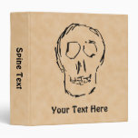 Weird Skull. Black. Sketch. Binders