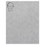 Weird Skull. Black. Sketch. Personalized Letterhead