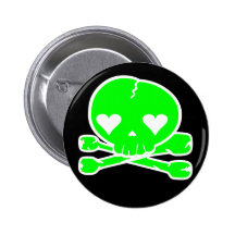 Weird Skull Goth Kawaii Style Pinback Buttons