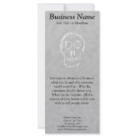 Weird Skull. White. Sketch. Custom rack cards