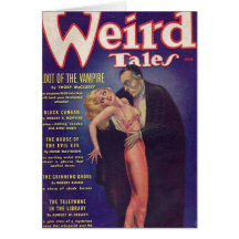 Weird Tales Vampire Comic Book Card