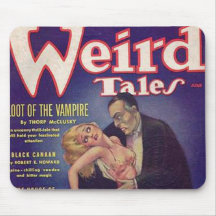 Weird Tales Vampire Comic Book Mouse Pad