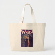Weird Tales Vampire Comic Book Tote Bags