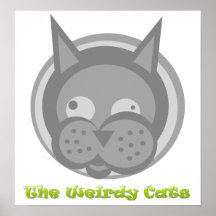 Weirdy Cats Poster