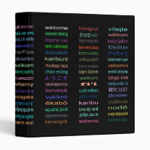Welcome: 80 Languages 1" Binder
