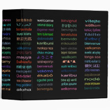 Welcome: 80 Languages 2" Binder