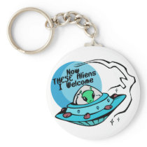 Welcome Aliens Keychains