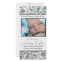 welcome baby photocard photo card