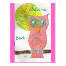 Welcome back ! 4 postcards