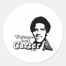 Welcome back Carter Round Stickers