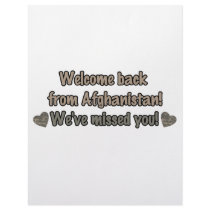 Welcome Back from Afghanistan Letterhead Design