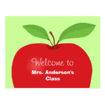 Welcome back from teacher postcard