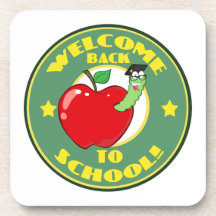 Welcome Back to School Beverage Coasters